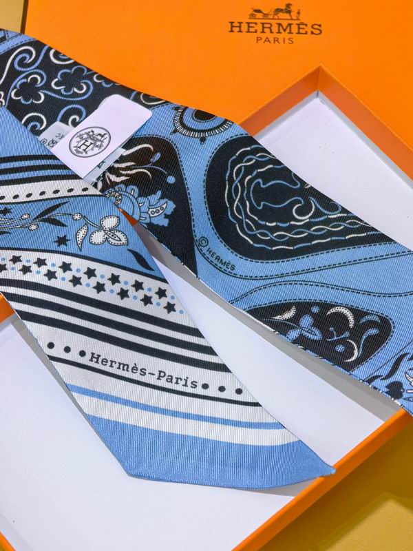 Hermes silk ribbon 5X86cm E39 (13)