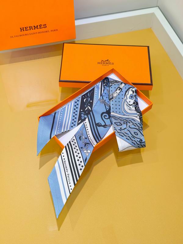 Hermes silk ribbon 5X86cm E39 (15)