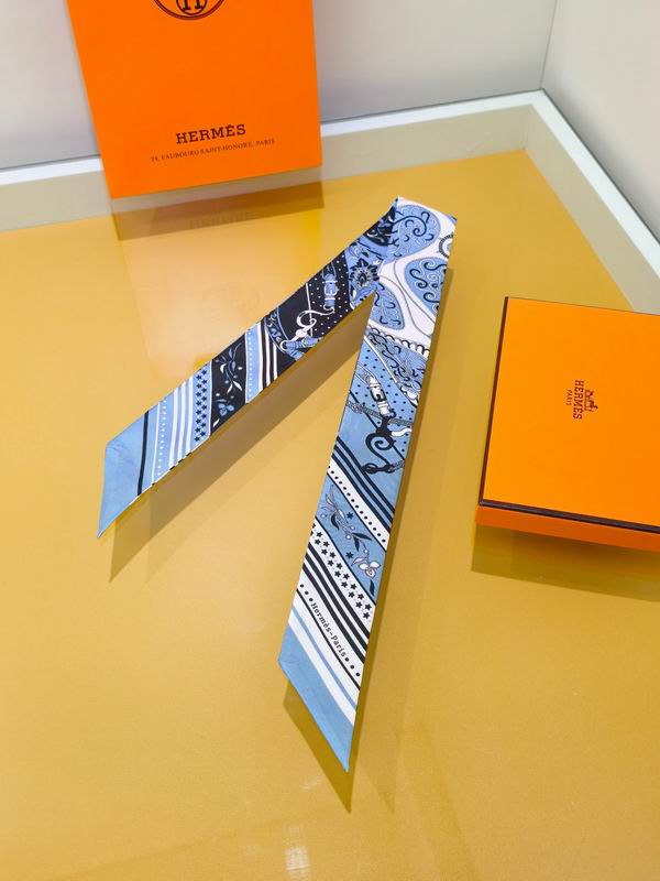 Hermes silk ribbon 5X86cm E39 (16)