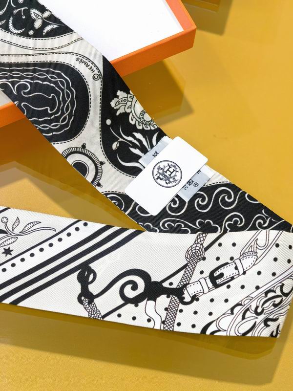 Hermes silk ribbon 5X86cm E39 (21)