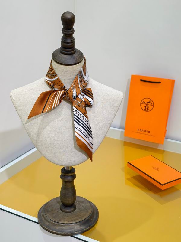 Hermes silk ribbon 5X86cm E39 (29)