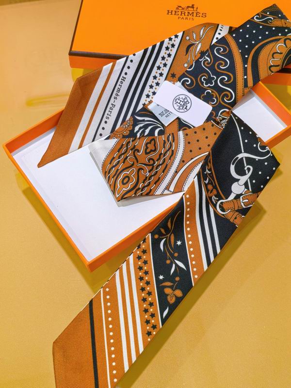 Hermes silk ribbon 5X86cm E39 (32)
