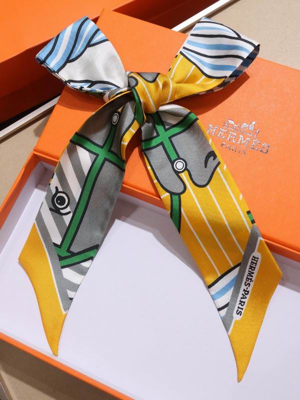 Hermes silk ribbon 5X86cm E40 (5)