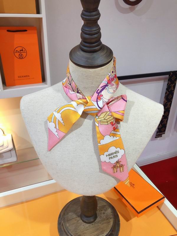 Hermes silk ribbon 5X86cm E45 (11)