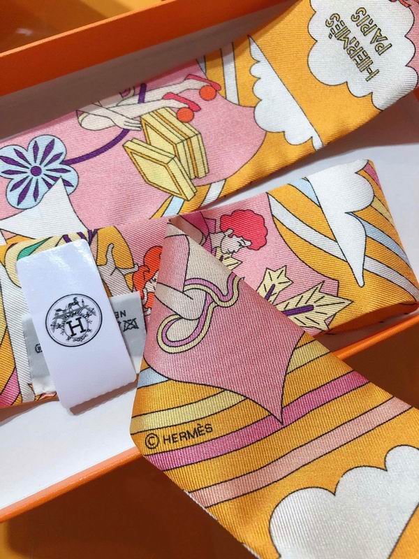 Hermes silk ribbon 5X86cm E45 (12)