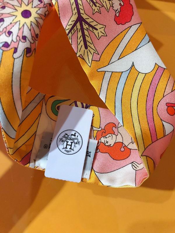 Hermes silk ribbon 5X86cm E45 (13)