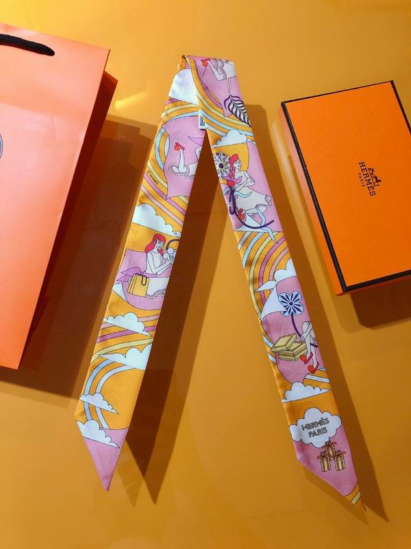 Hermes silk ribbon 5X86cm E45 (15)