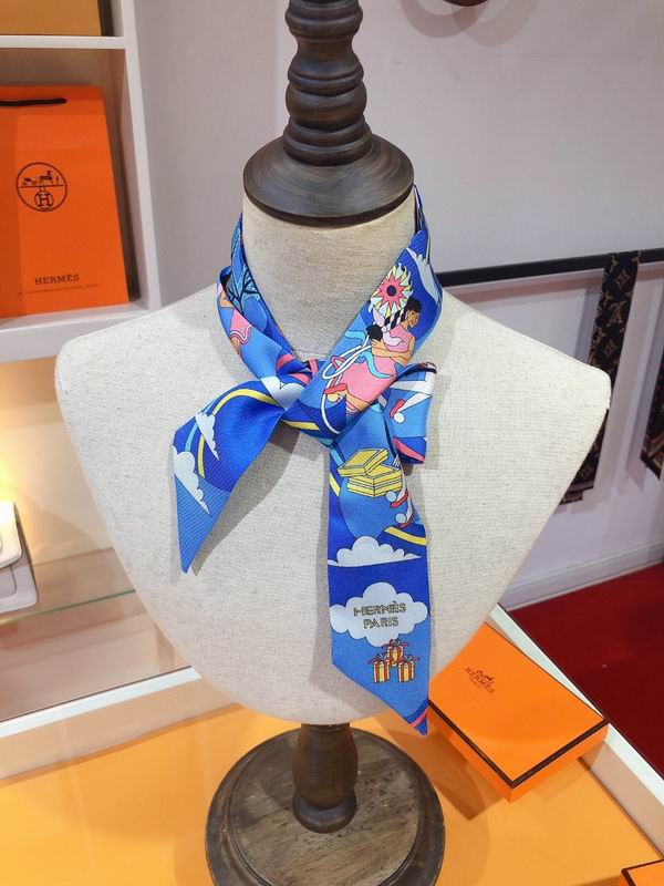 Hermes silk ribbon 5X86cm E45 (2)