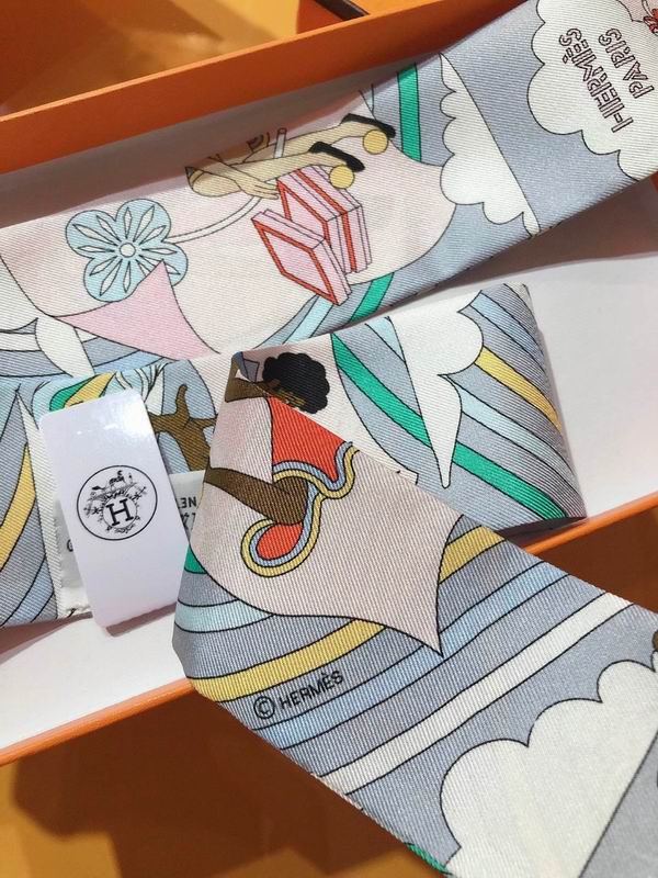 Hermes silk ribbon 5X86cm E45 (21)