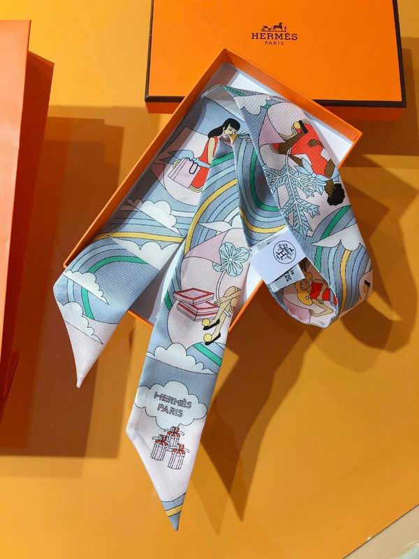 Hermes silk ribbon 5X86cm E45 (23)