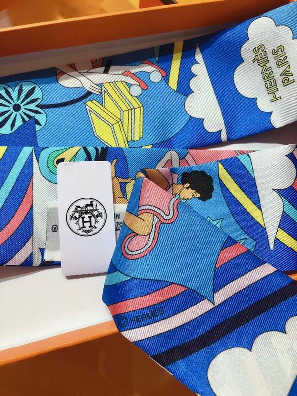 Hermes silk ribbon 5X86cm E45 (3)