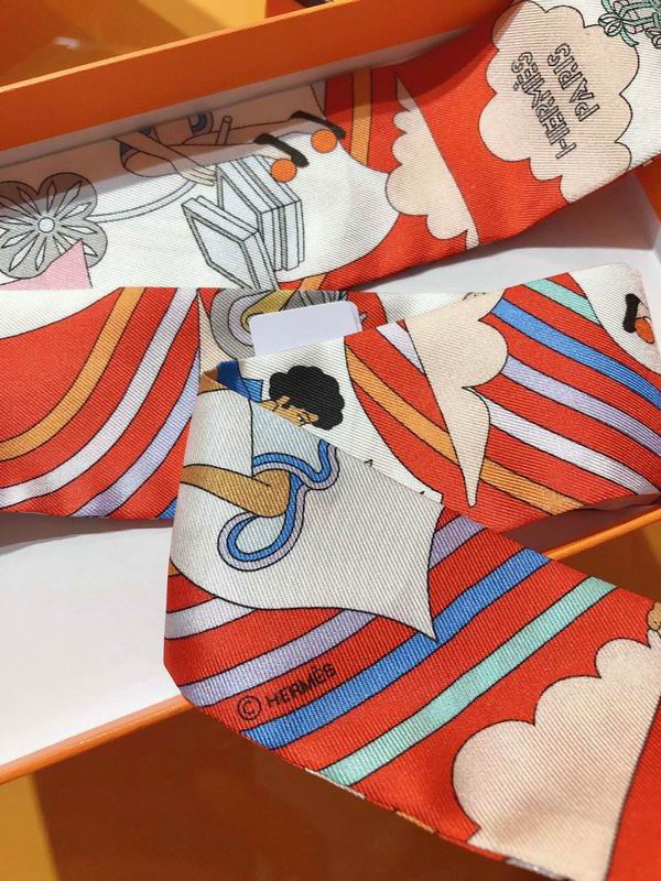 Hermes silk ribbon 5X86cm E45 (30)