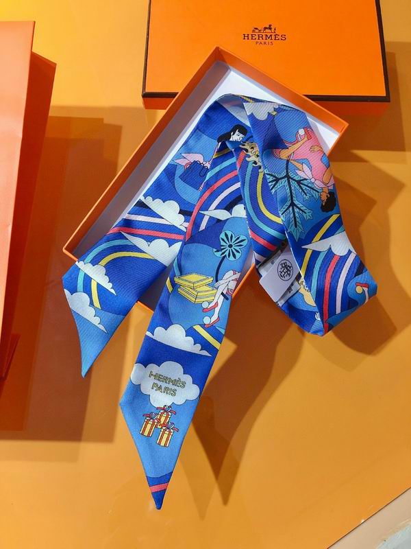 Hermes silk ribbon 5X86cm E45 (5)