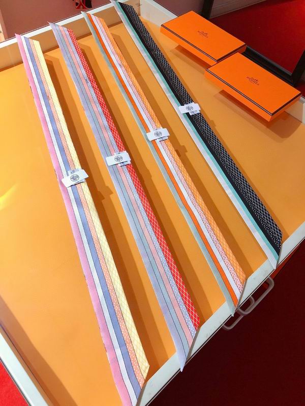 Hermes silk ribbon 5X86cm E46 (1)