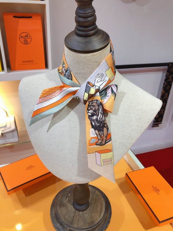 Hermes silk ribbon 5X86cm E46 (11)