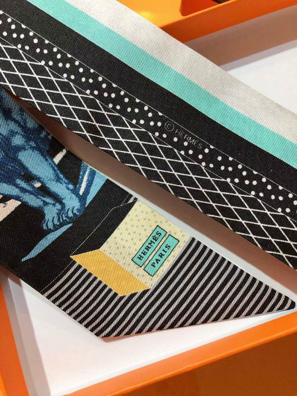 Hermes silk ribbon 5X86cm E46 (30)