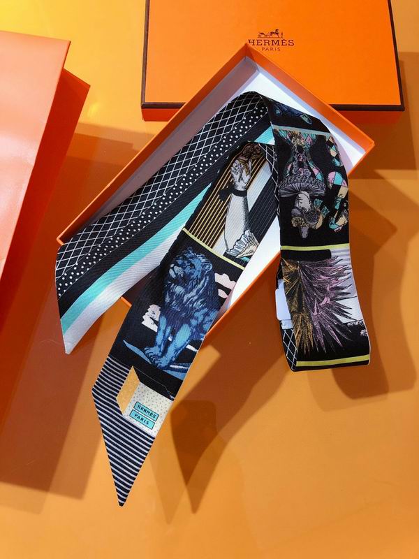 Hermes silk ribbon 5X86cm E46 (32)