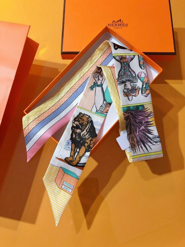 Hermes silk ribbon 5X86cm E46 (5)