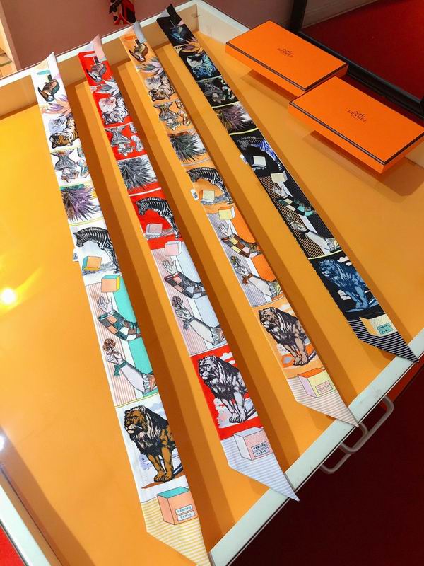 Hermes silk ribbon 5X86cm E46 (9)