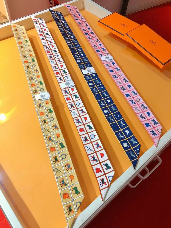 Hermes silk ribbon 5X86cm E47 (1)