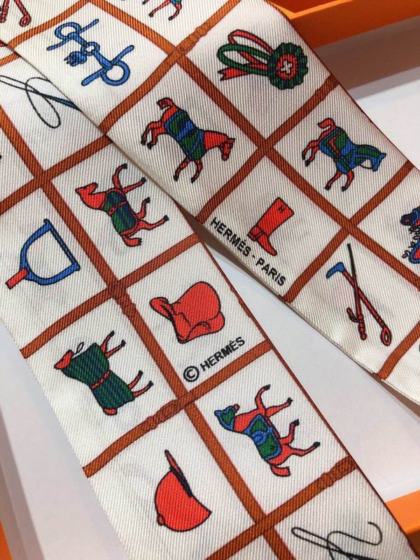 Hermes silk ribbon 5X86cm E47 (12)