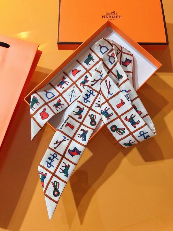 Hermes silk ribbon 5X86cm E47 (14)