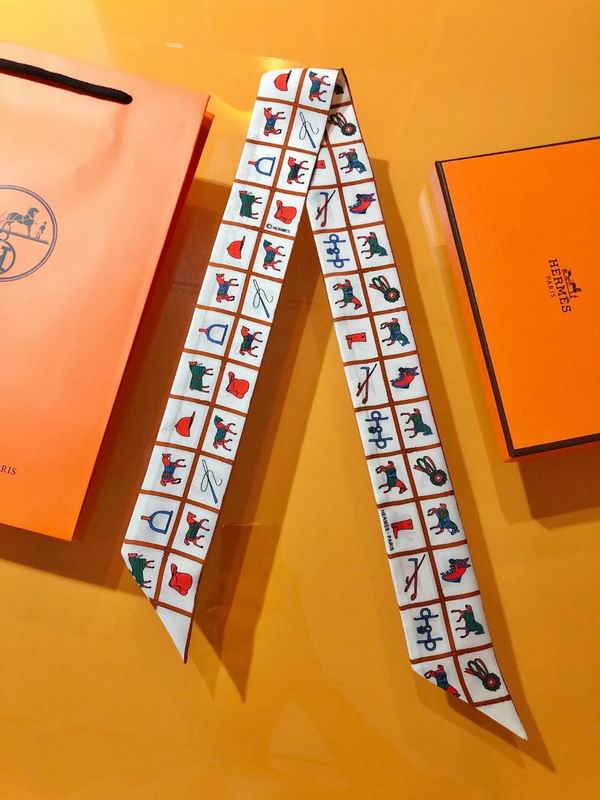 Hermes silk ribbon 5X86cm E47 (15)