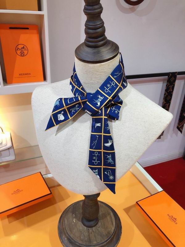 Hermes silk ribbon 5X86cm E47 (2)