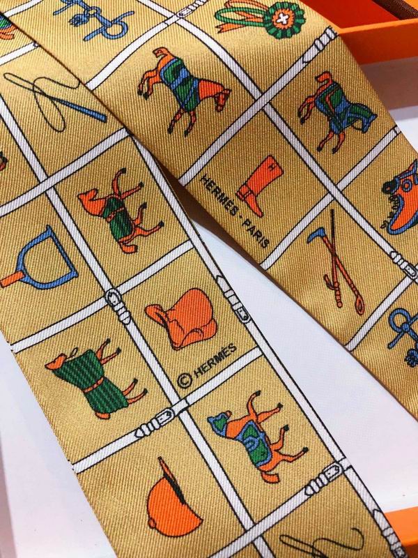 Hermes silk ribbon 5X86cm E47 (21)