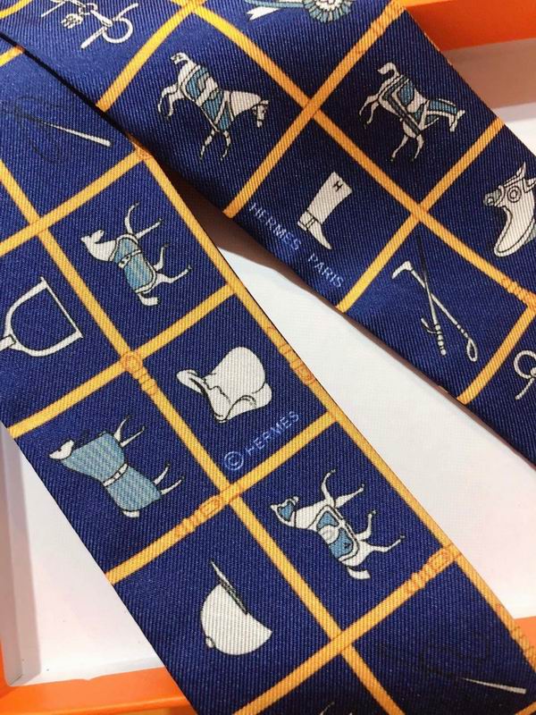 Hermes silk ribbon 5X86cm E47 (3)