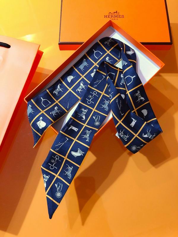 Hermes silk ribbon 5X86cm E47 (5)