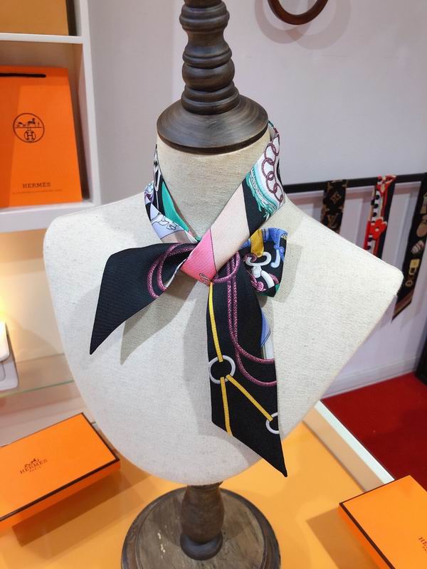 Hermes silk ribbon 5X86cm E48 (2)
