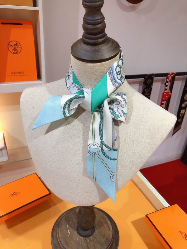 Hermes silk ribbon 5X86cm E48 (29)
