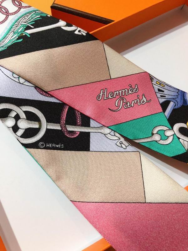 Hermes silk ribbon 5X86cm E48 (3)