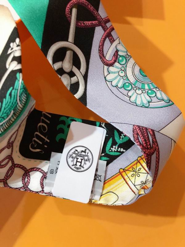 Hermes silk ribbon 5X86cm E48 (4)