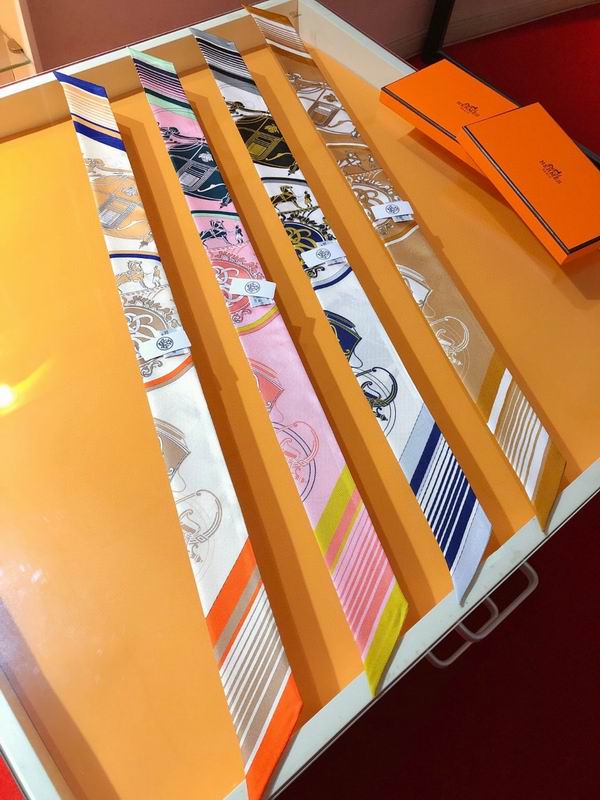 Hermes silk ribbon 5X86cm E49 (1)