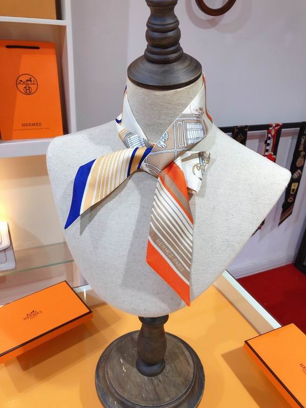 Hermes silk ribbon 5X86cm E49 (11)