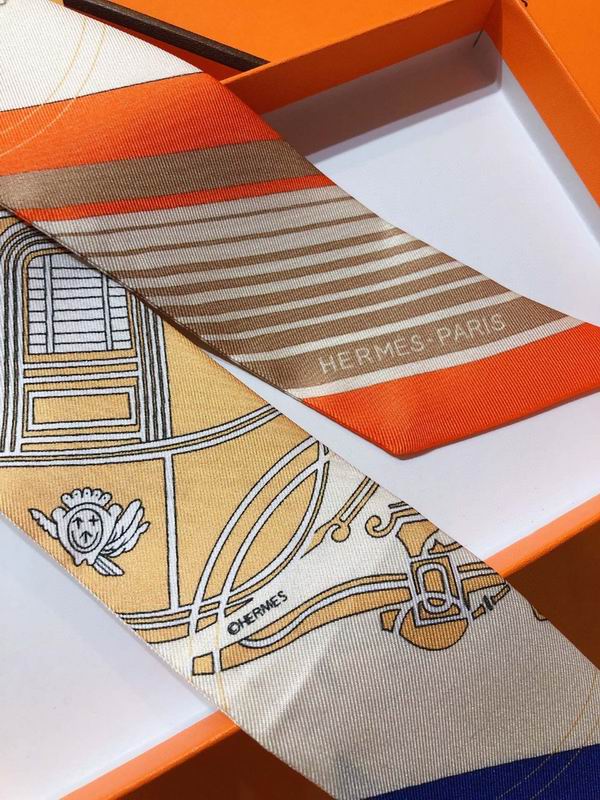 Hermes silk ribbon 5X86cm E49 (12)
