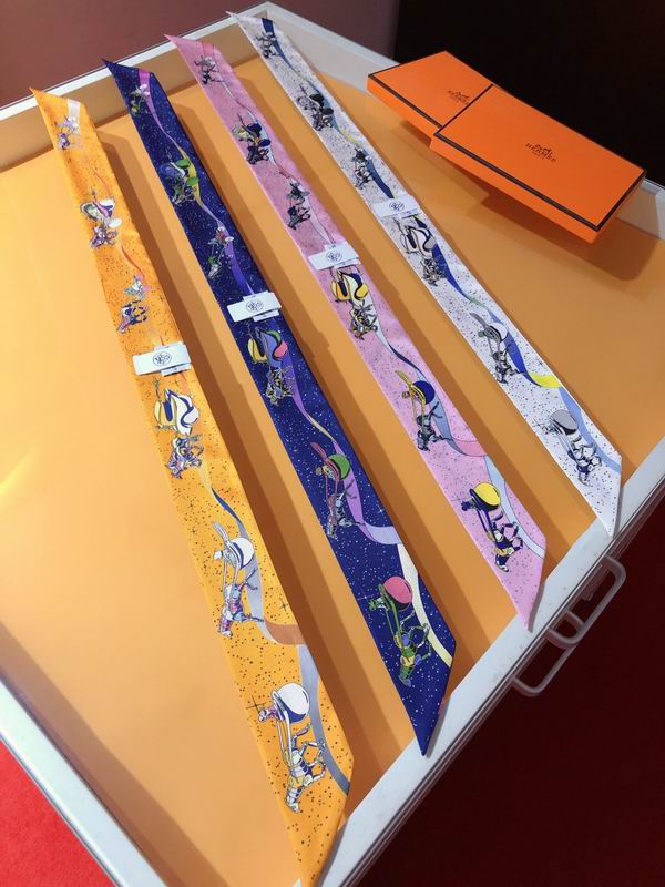 Hermes silk ribbon 5X86cm E51 (1)