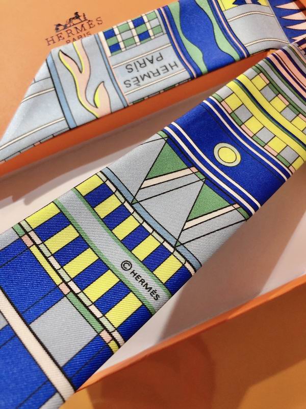 Hermes silk ribbon 5X86cm E75 (12)