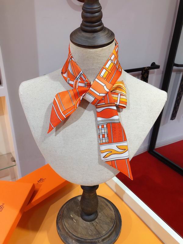 Hermes silk ribbon 5X86cm E75 (2)