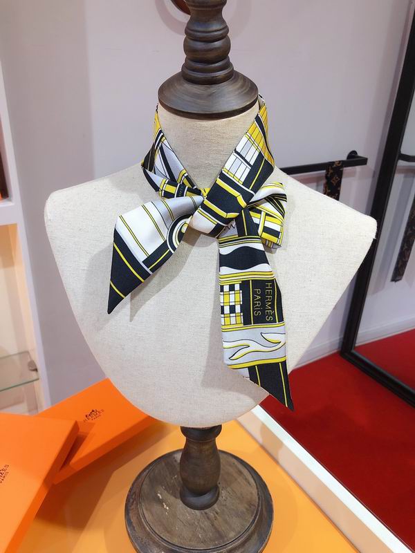 Hermes silk ribbon 5X86cm E75 (20)