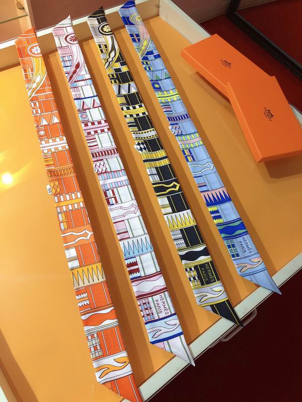 Hermes silk ribbon 5X86cm E75 (36)