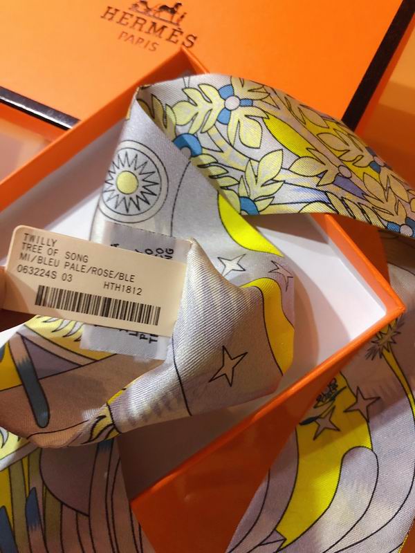 Hermes silk ribbon 5X86cm E76 (13)