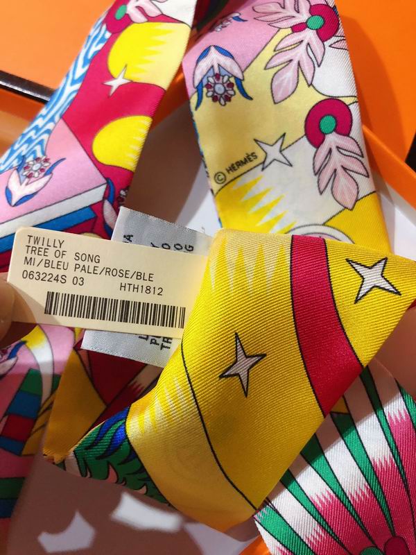 Hermes silk ribbon 5X86cm E76 (22)