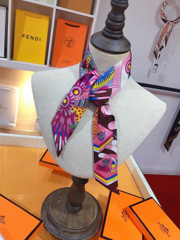 Hermes silk ribbon 5X86cm E76 (29)