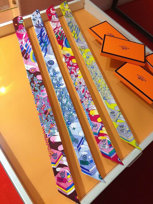 Hermes silk ribbon 5X86cm E76 (36)