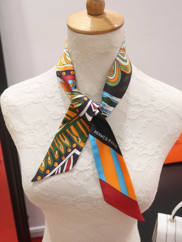 Hermes silk ribbon 5X86cm E77 (10)