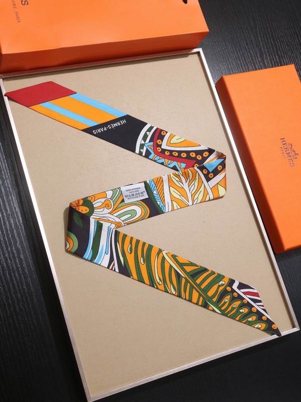 Hermes silk ribbon 5X86cm E77 (11)