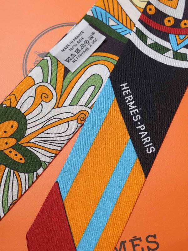 Hermes silk ribbon 5X86cm E77 (13)